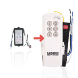 Anderic Substitute Kit for Harbor Breeze MR140B Ceiling Fan Receiver [63T-AC83T-KIT]