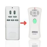 Anderic Substitute for Hampton Bay UC7052T with Up and Down Light Keys Ceiling Fan Remote Control [RR7080T]