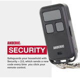 Anderic Substitute for Linear ACT31B ACP00879 keychain 1-button 318 Mhz Garage Door Opener Remote Control [890MAX]