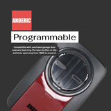 Anderic Substitute for Linear DELTA-3 310 MHz - 1 Button - 8 Dip - Garage Door Opener Remote Control - DNT00002A [375UT-2button]