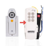 Anderic Substitute Kit for GE FAN61T-4SP1 Ceiling Fan Remote Control [63T-AC83T-KIT]
