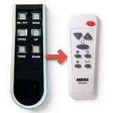 Anderic Substitute for GE General Electric WJ26X22321 Portable Air Conditioner Remote Control [RR2054]