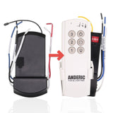 Anderic Substitute Kit for Hampton Bay MR181A-3 Ceiling Fan Receiver [63T-AC83T-KIT]