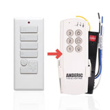 Anderic Substitute Kit for Harbor Breeze TX009-LR Ceiling Fan Remote Control [63T-AC83T-KIT]