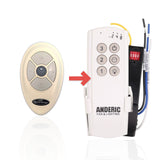 Anderic Substitute Kit for Harbor Breeze TR35F 2AQZU-18024 Ceiling Fan Remote Control [63T-AC83T-KIT]