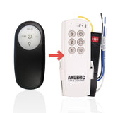 Anderic Substitute Kit for Harbor Breeze DL4112T Ceiling Fan Remote Control [63T-AC83T-KIT]
