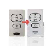 Anderic Substitute for Harbor Breeze UC7221T CHQ7221T Ceiling Fan Remote Control [RR7221T]