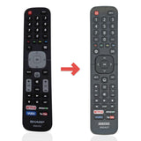 Anderic Substitute for Hisense / Sharp EN2A27ST Smart TV Remote Control [EN2A27]