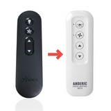 Anderic Substitute for Hunter K5579-02 IN2TX50 Ceiling Fan Remote Control [99770]