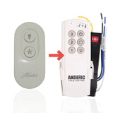 Anderic Substitute Kit for Hunter 99394 IN2TX37 Ceiling Fan Remote Control [63T-AC83T-KIT]