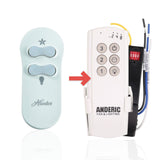Anderic Substitute Kit for Hunter 27157 IN2TX26 Ceiling Fan Remote Control - K047001000 [63T-AC83T-KIT]