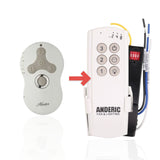 Anderic Substitute Kit for Hunter K047402 Ceiling Fan Remote Control [63T-AC83T-KIT]