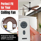 Anderic Substitute for Kichler RH786R Ceiling Fan Receiver | 7861SS-02 - 230RPM [RH786R/RR787T-KIT]