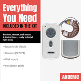 Anderic Substitute for Kichler RH786R Ceiling Fan Receiver | 7861SS-02 - 230RPM [RH786R/RR787T-KIT]