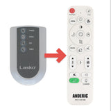 Anderic Substitute for Lasko 2033667B Upright Fan Remote Control [RRFAN100A]