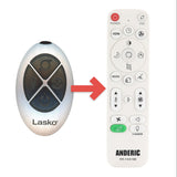 Anderic Substitute for Lasko 2033688 Upright Fan Remote Control [RRFAN100A]