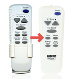 Anderic Substitute for LG 6711A20035A Air Conditioner Remote Control - 6711A20035A [RR0035A]