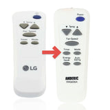 Anderic Substitute for LG AKB73016002 Air Conditioner Remote Control [RR0035A]