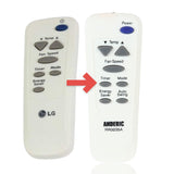 Anderic Substitute for LG AKB73016003 Window / Wall Air Conditioner Remote Control [RR0035A]