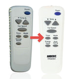 Anderic Substitute for LG 6711A20066C Air Conditioner Remote Control [RR0035A]