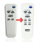 Anderic Substitute for LG 6711A20089K Comfort Aire Air Conditioner Remote Control [RR0035A]