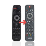 Anderic Substitute for Philips YKF340-001 TV Remote Control | IR | Netflix | Vudu - URMT39JHG004 [RRHG003]