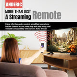 Anderic Substitute for Roku RC-EL2 RF with Headphone Streaming Remote Control [RCGZ1, NO HEADPHONE JACK]