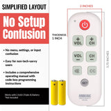 Anderic Substitute for RCA DT04 TV 1-Device Universal Remote Control [RR1004]