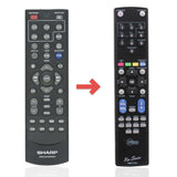 Anderic Substitute for Sharp RRMCGA409AWSA Micro Component System Audio Remote Control [RMD13745]