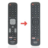 Anderic Substitute for Sharp EN2A27S Smart TV Remote Control [EN2A27]