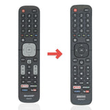 Anderic Substitute for Sharp EN2A27S Smart TV Remote Control [EN2A27]