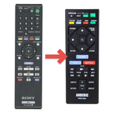 Anderic Substitute for Sony RMT-B117A Blu-ray Disc Remote Control A-1845-318-A [RRB126A]