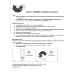 Anderic UC7058RKIT Replacement Ceiling Fan Remote Control Kit for Windward II 54-inch Ceiling Fans UC7058RY, RR7078TR