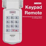 Anderic Substitute for Genie GUK-R Universal Keypad Compatible with LiftMaster Chamberlain Genie Craftsman and More Garage Door Opener Remote Control [GUK-R]