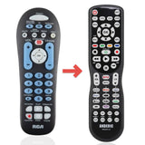 Anderic Substitute for RCA RCR313BZ 3-Device Universal Remote Control [RRU401]