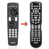 Anderic Substitute for Philips SRP4004WM/17 4-Device Universal Remote Control [RRU401]