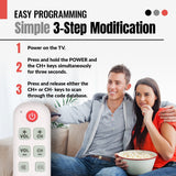 Anderic Substitute for RCA DT04 TV 1-Device Universal Remote Control [RR1004]