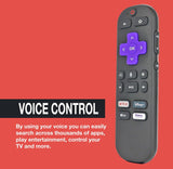 Anderic Substitute For TCL RCEL5 Voice Roku TV Remote Control - 06-WFZNYY-HRC580 [RCGZ1]