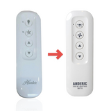 Anderic Substitute for Hunter K6019-02 Ceiling Fan Remote Control [99770]