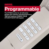 Anderic Substitute for LiftMaster 377LM / 377LMC Wireless keyless entry 315MHz Garage Door Opener Remote Control [877MAX]
