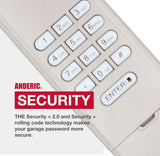 Anderic Substitute for LiftMaster 877MAX wireless keypad Garage Door Opener Remote Control [877MAX]