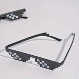 Anime Pixel Mosaic Funny Party Glasses