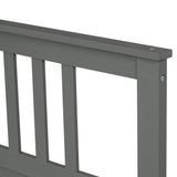 Anysun Full Size Bed Frame Solid Wood Platform Bed with Headboard for Kid's