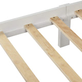Anysun Full Size Bed Frame Solid Wood Platform Bed with Headboard for Kid's