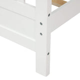 Anysun Full Size Bed Frame Solid Wood Platform Bed with Headboard for Kid's