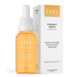 The Ceel Vitamin C Serum: 20% Ascorbic Acid - Brighten, Rejuvenate & Reduce Dark Spots | Glutathione & Ferulic Acid for Luminous Skin Complexion
