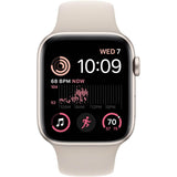 Apple Watch SE 2nd Gen 40mm GPS Starlight with S/M Starlight Sports Band (Refurbished)