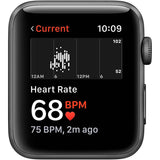 Apple Watch Series 3 GPS 42mm Space Gray Aluminum Case with Black Sport Band (Refurbished)