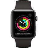 Apple Watch Series 3 GPS 42mm Space Gray Aluminum Case with Black Sport Band (Refurbished)
