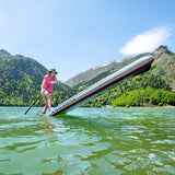 Aqua Marina Hyper BT-23HY02 Navy Touring SUP With Hydrodynamic Rail Edges & Adjustable Bungee, 12FT (SAK23285)